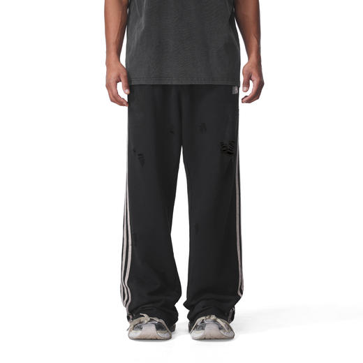 FDR官方店 磨破擦色卫裤男女美式复古休闲裤情侣宽松直筒裤长裤子 商品图2