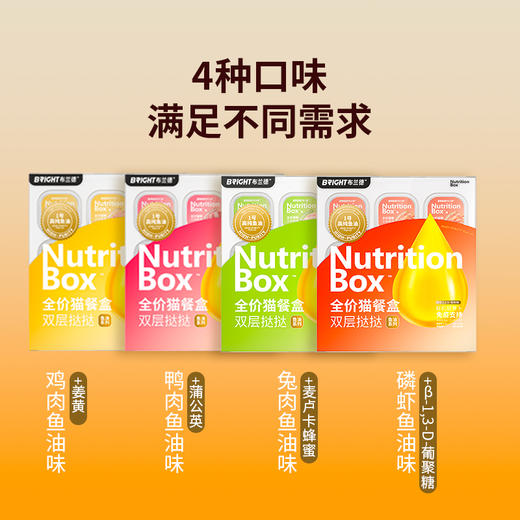 布兰德高纯鱼油猫餐盒omega3双层挞挞主食餐盒360g/盒 商品图2
