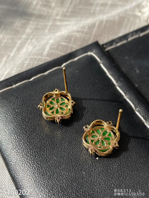 5160202，平安扣耳钉。具体价格微信咨询 商品图5