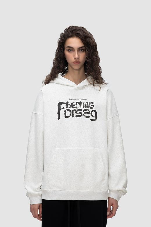 FDR 原创国潮涂鸦印花重磅连帽卫衣男女春秋美式高街情侣上衣帽衫 商品图5