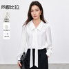【内购】职场办公室可拆卸飘带领非正式通勤雪纺衬衫-151C58208 商品缩略图0
