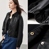 【内购】休闲通勤气质翻领金属按扣宽松短款显高机车皮衣外套-W51G58695 商品缩略图3