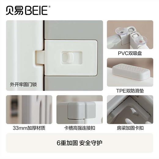 贝易星空围栏防护栏婴儿爬爬垫宝宝游戏室内儿童家用客厅小房子【下单送三角卡扣】 商品图3