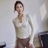 跃牌【美西西系列】春季修身健身瑜伽服上衣速干运动拉链开衫跑步长袖WT-691 商品缩略图3