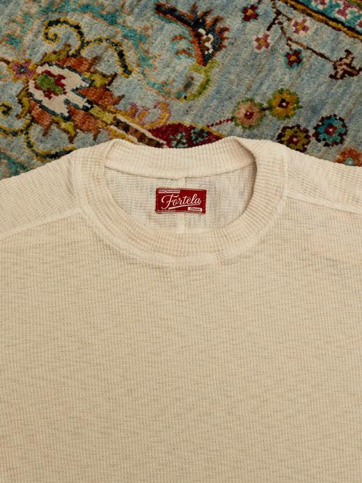 Fortela 米色华夫格长袖T恤 商品图2