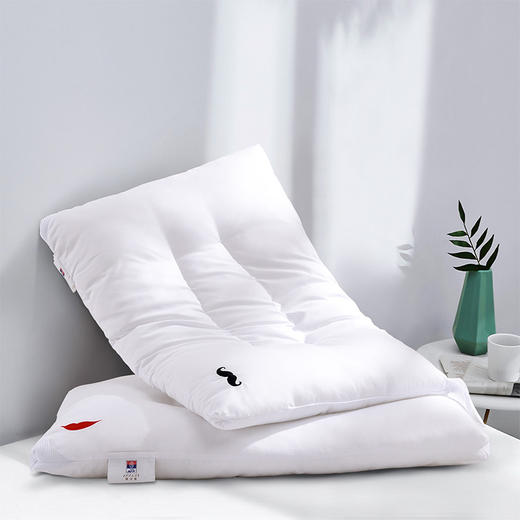 富安娜胡子蜜唇情侣对枕 74*48cm*2 商品图4