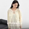 【内购】简约通勤圆领落肩收褶设计暗纹薄透宽松短外套-151W57903 商品缩略图2