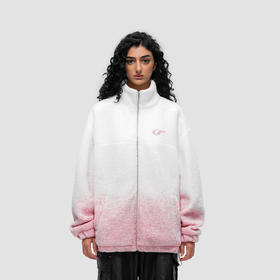 FDR 原创国潮美式渐变羊羔绒外套男女秋冬季加厚情侣宽松棉衣棉服