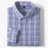 【莱赛尔棉】罗蒙春秋款男士格纹长袖衬衫舒适简约百搭休闲通勤职业男翻领衬衣 商品缩略图2