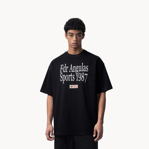FDR官方店 旗帜1987印花运动情侣美式短袖t恤男女重磅潮牌体恤女 商品图1