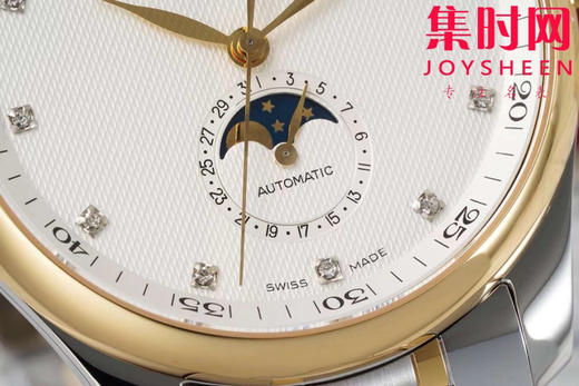 AF浪琴名匠月相系列 间金款 四针月相 名匠月相42mm 自动机械 男士腕表
机芯：搭载改L899.5 商品图4