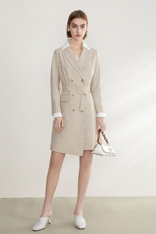 PIPO 双排扣收腰中长款西服外套 15310 商品图3