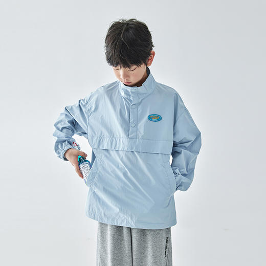 蓝汽水 2025春夏第一波新品半门襟休闲外套-876B256002JY 商品图2