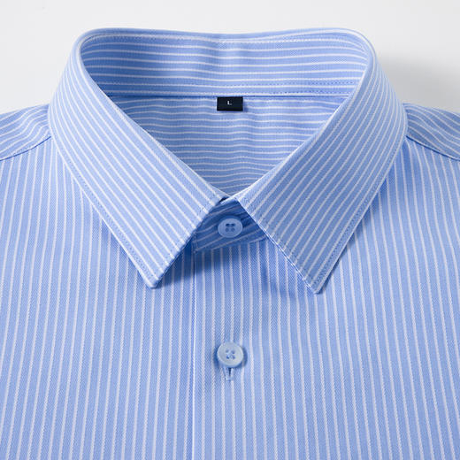 【含蚕丝】罗蒙男士春款长袖细条纹休闲舒适挺括衬衫通勤休闲上班男衬衣 商品图4