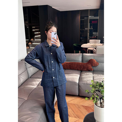 【爱侣宅家服】 双层纱家居服情侣款 纯棉材质 轻薄透气 花样款式 男女可选 商品图13