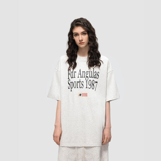 FDR官方店 旗帜1987印花运动情侣美式短袖t恤男女重磅潮牌体恤女 商品图2