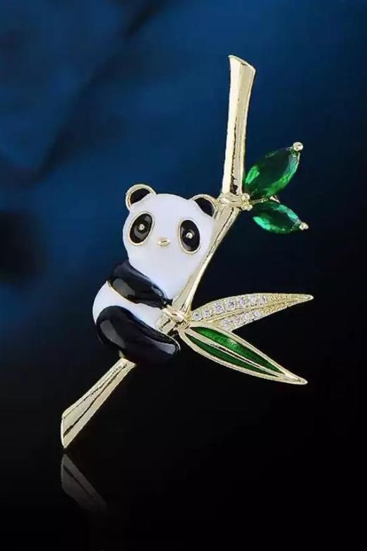 ESTACIA 中国风国宝熊猫竹子造型配饰胸针 21743 商品图4