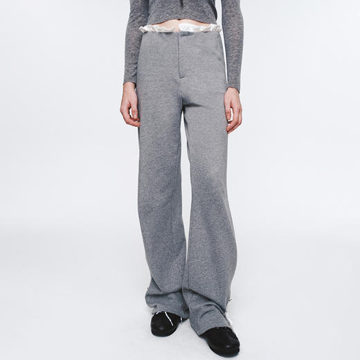 HERLIAN 2025年春季女士撞色腰头拼接运动休闲长裤 商品图0