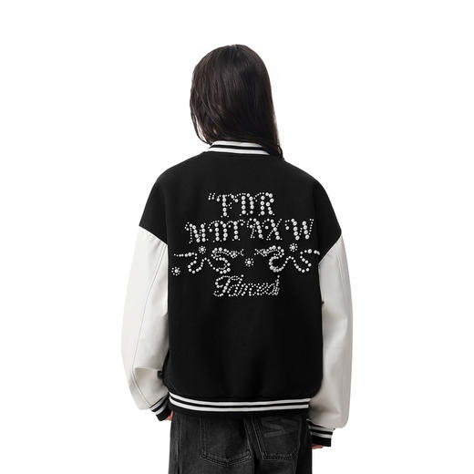 【限时7折】FDR官方店 蛇年限定珍珠棒球服外套男女春季美式运动情侣上衣夹克 商品图3