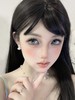 chocoing月抛 玻璃梦境 蓝/薄荷碎冰 绿/琥珀闪片 棕 14.2mm 一副2片 商品缩略图3