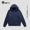 ETOU连帽开衫卫衣男女新款加绒拉链外套 商品缩略图3