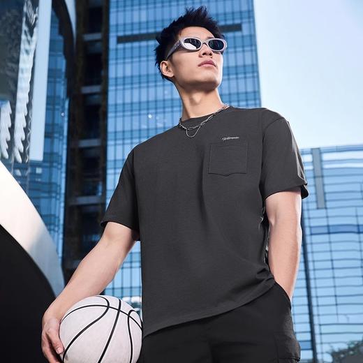 有志者UZIS美式休闲运动短袖男春夏新款纯棉宽松透气篮球T恤焕然 商品图2