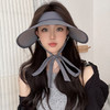 【夏日ib备❗️能扎马尾的防晒神器】新款空顶防晒帽，加大加宽，超大帽檐，显脸小又百搭！帽子女夏季可爱太阳帽户外冰丝韩版遮阳帽 商品缩略图5