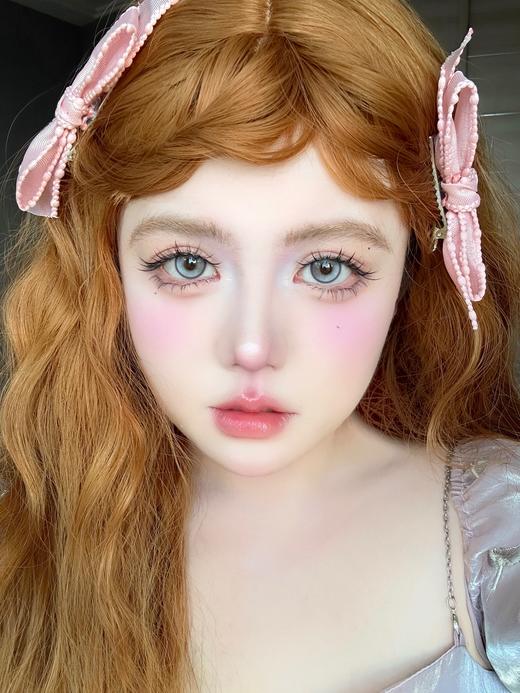 chocoing月抛 糖霜珍珠/浪漫粉酒/莫奈奶昔/青提奶糖/微光松露 14.5mm 一副2片 棕粉紫绿黑 商品图6