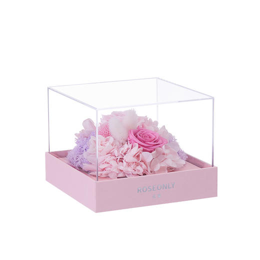 ROSEONLY 诺誓THE PINK 至亲挚友系列 方形 予她 繁花 永生花 商品图3