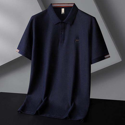 【棉质】【DG】大依优型加肥加大码短袖POLO衫体恤夏季翻领打底衫胖子宽松休闲棉质上衣男士 商品图6