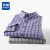 【莱赛尔棉】罗蒙男士长袖格子衬衫经典翻领简约百搭休闲通勤职业衬衫舒适男衬衣 商品缩略图0