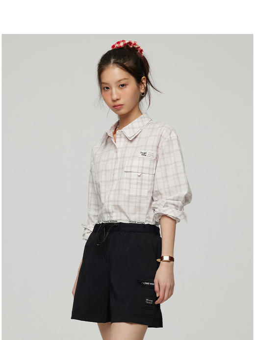 TeenieWeenie小熊字母格纹衬衫女夏季女衬衣TTYC252301T 商品图1