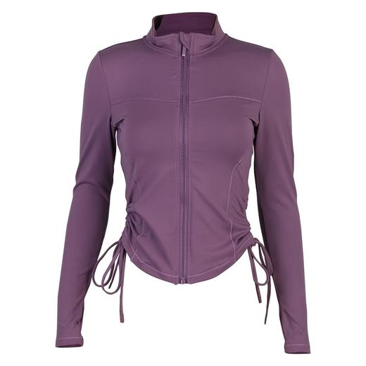 跃牌【美西西系列】春季修身健身瑜伽服上衣速干运动拉链开衫跑步长袖WT-691 商品图4