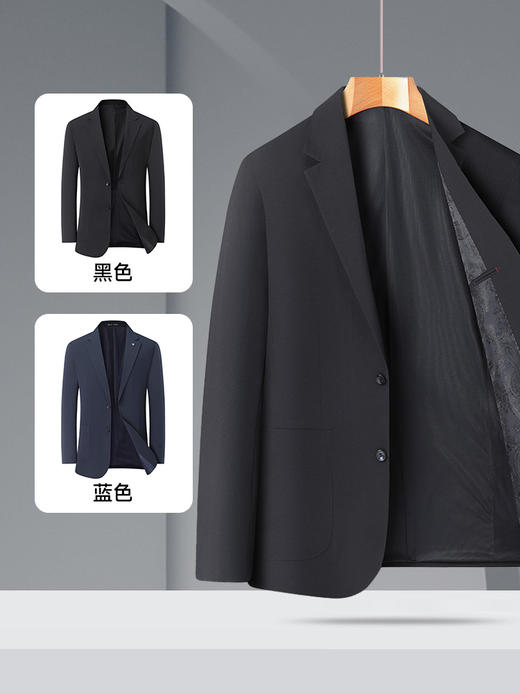 【DDS】大依优型大码新款商务西服外套简约轻奢休闲西装加肥加大上衣男士 商品图1