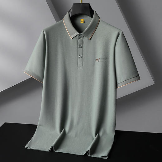 【莫代尔棉】【DG】大依优型大码轻奢短袖polo衫男加肥加大码肥佬运动商务上衣T恤夏装 商品图7