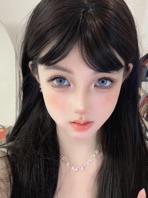 chocoing月抛 玻璃梦境 蓝/薄荷碎冰 绿/琥珀闪片 棕 14.2mm 一副2片 商品图5