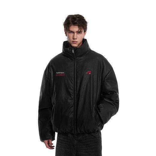 FDR官方店 09印花皮料棉衣棉服男女秋冬季加厚保暖情侣外套面包服 商品图0