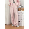 【严选】诗凡黎开春粉色圆领刺绣卫衣2025春新品韩系穿搭慵懒运动长裤外套7G1200411 商品缩略图4