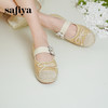 预售10天|Safiya/索菲娅2025休闲编织一字带钻扣百搭玛丽珍渔夫鞋SFD1111053 商品缩略图4