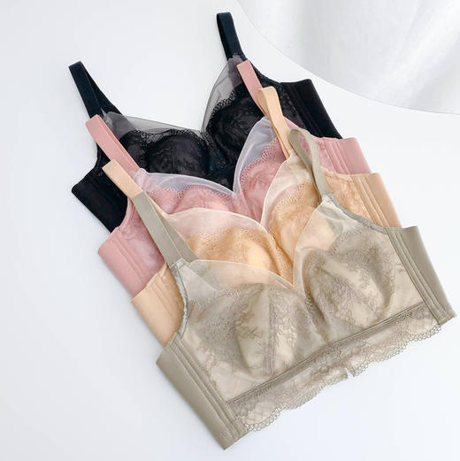 【45号】女士薄款兔耳朵仙女无痕内衣文胸 商品图0