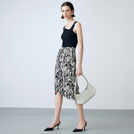 EITIE爱特爱夏季新款百搭时尚减龄修身无袖针织衫7701409 商品图3