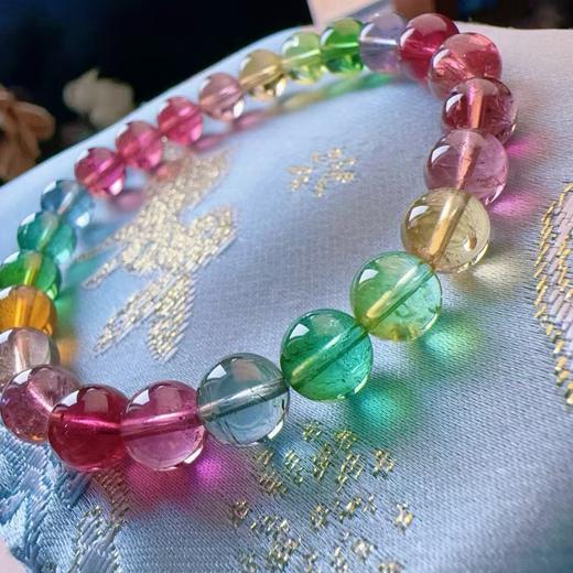 7mm-8mm单圈人鱼碧玺手串 商品图0