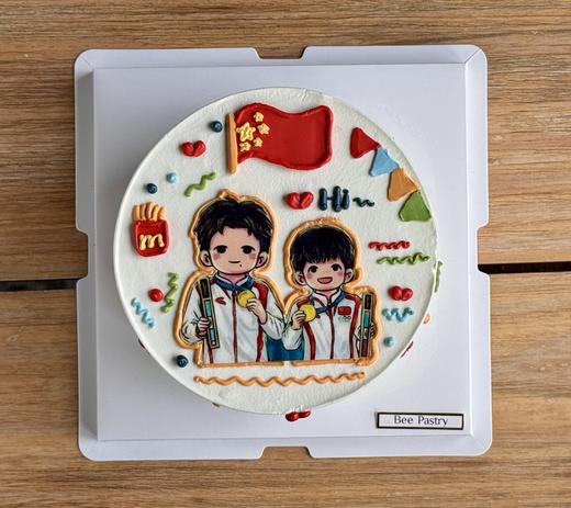 乒乓球莎头蛋糕 糯米纸 商品图0