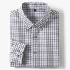 【莱赛尔棉】罗蒙男士春秋长袖格子衬衫时尚百搭通勤上班舒适休闲简约男衬衫 商品缩略图2