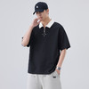夏季新款时尚潮撞色翻领POLO衫男宽松休闲男士短袖上衣服   AY-D3610【AY-3610】 商品缩略图1