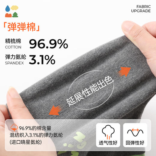 【彩色拼接打底裤】森林棠25春款女弹弹棉小童撞色拼接打底裤21092503 商品图3