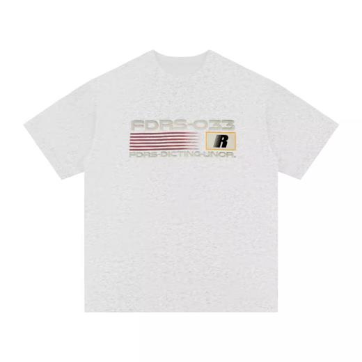 FDR 国潮R字图案印花重磅美式短袖t恤男女夏季情侣装高街上衣体恤 商品图4