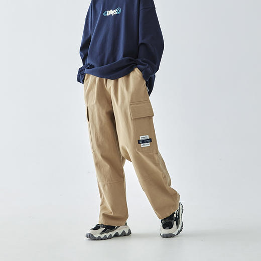 蓝汽水 2025春夏第一波新品斜纹工装裤-807B256014JY 商品图1