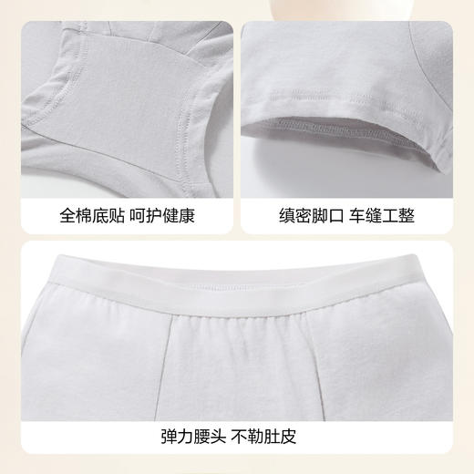【旅行必备】【5条装】【100%纯棉EO灭菌】一次性内裤纯棉便携免洗日抛EO灭菌平角底裤五件装男童亲子出差外出旅游 商品图4