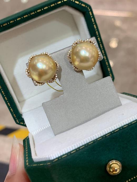 12mm-13mm金珠耳钉 商品图3